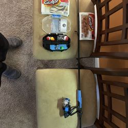 Fishing Pole And Supplies