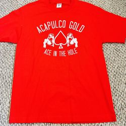 Acapulco Gold - Red Ace In The Hole T-Shirt Men’s Size Large 