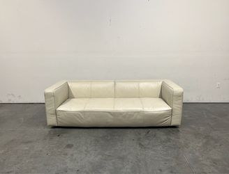 Abbyson, Otto Modern Leather Sofa