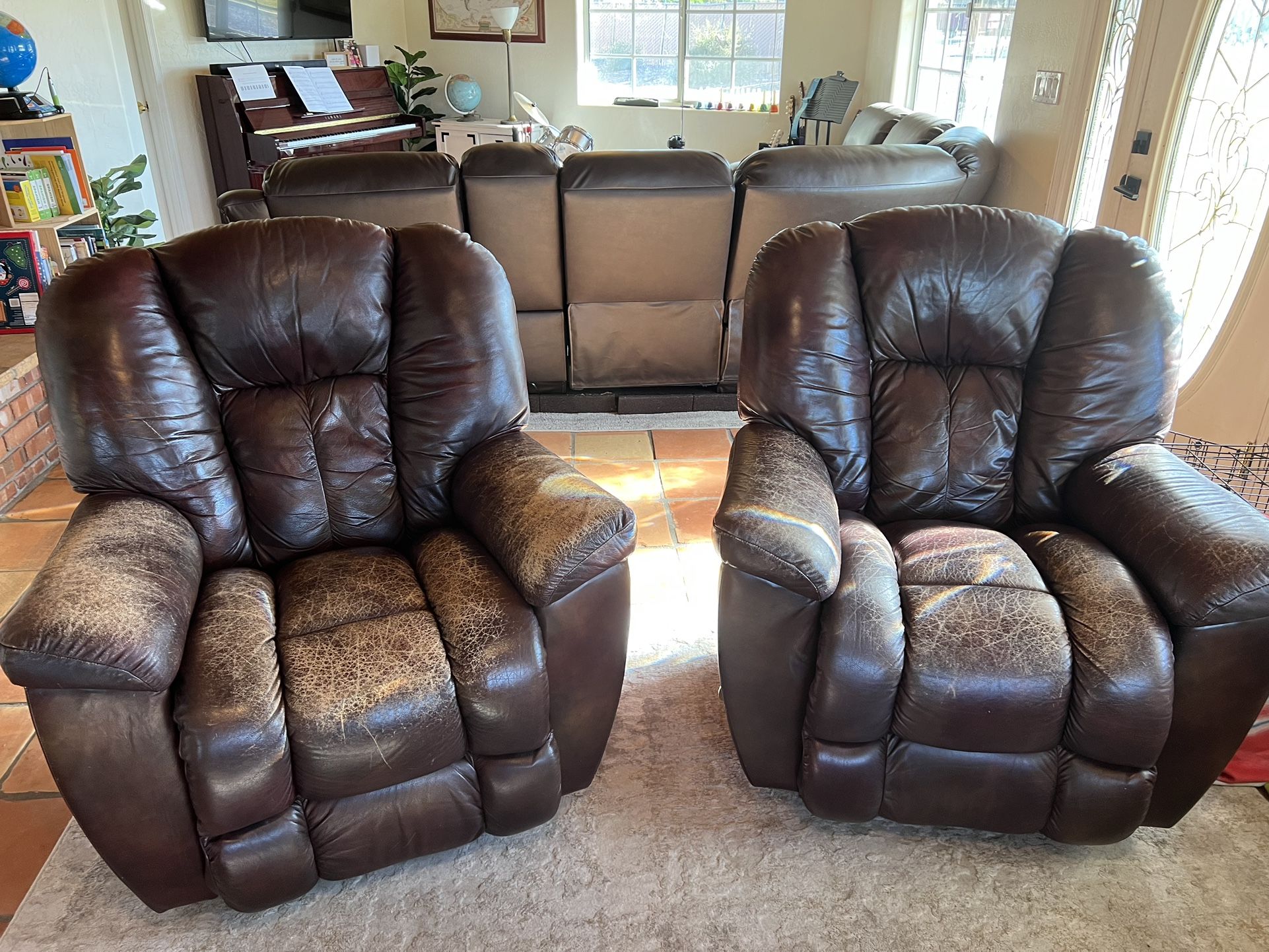 Two Huge Recliners