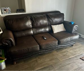 Leather Sofa Set