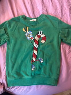 H&M Candy Cane Sweater Size 6/7