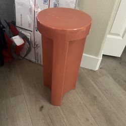 Small pink west elm stand
