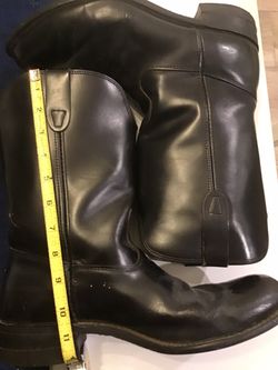 11 Sizes Black Boot.  Foot High  Length.