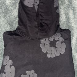 Monochrome denim tears hoodie 