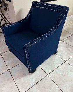 Accent Emery Blue Chair- Good Condition