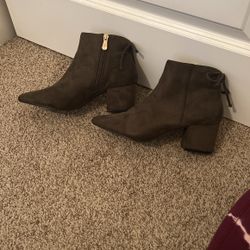 Suede Olive Boots