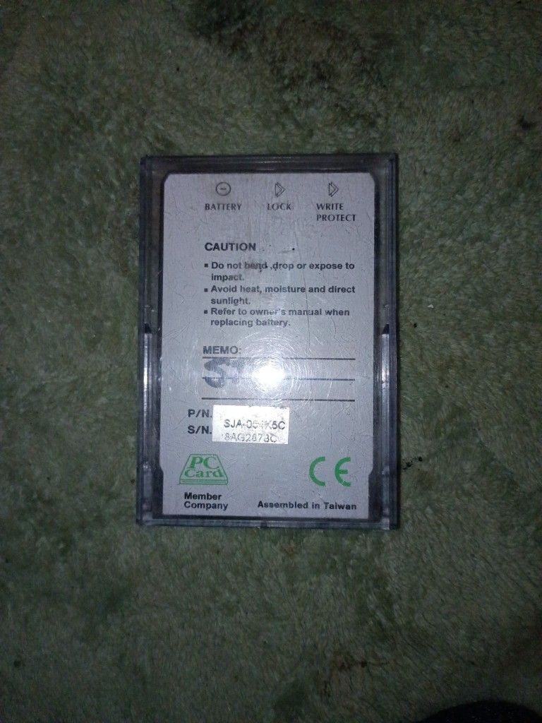 64k SRAM MEMORY CARD DRIVER