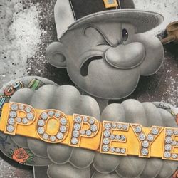 Popeye Sticker is for laptop or indoor flat surfaces