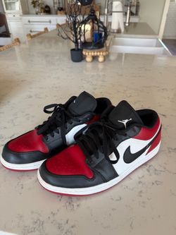 Air Jordan 1 Low Bred Toe Men’s Size 10