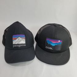 Patagonia And Coal Headwear Trucker Adjustable Snapback Hat 