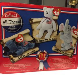 Vintage McDonalds Happy Meal 1990s TY Beanie Babies 