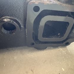 Marine small block engine exhaust risers.   LEFT and  RIGHT