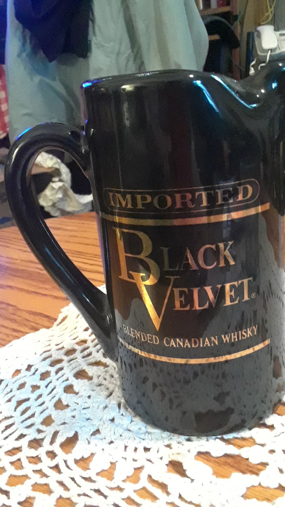 black velvet pitcher