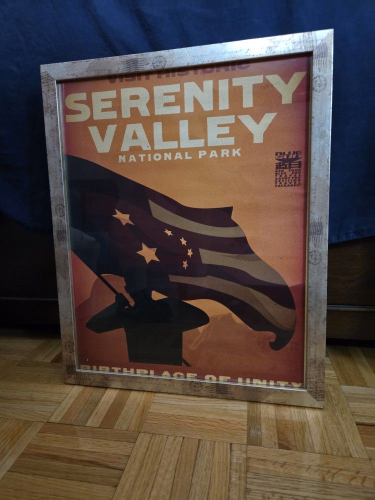 Extremely Rare Firefly Travel Posters Set With Frames