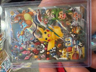 (FAN ART) painting pikachu (fake) replica FAN ART CARD.
