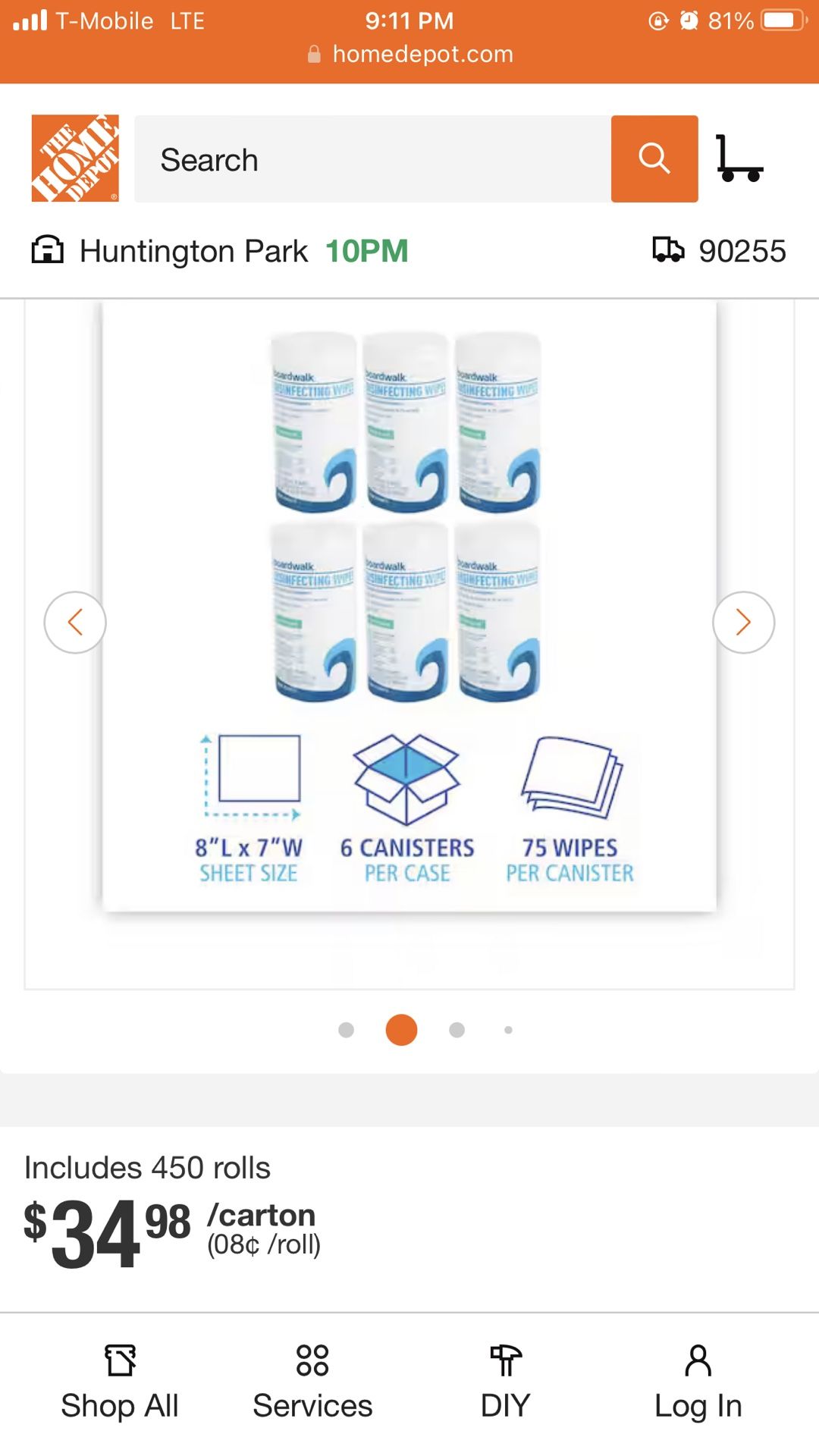 Disinfecting Wipes 