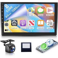 8 Core 6+128G Rimoody Android Car Stereo for Audi A4 S4 RS4 2002-2007/Seat Exeo 2008-2012 Wireless Carplay Android Auto Radio, 9'' Touch Screen Blueto