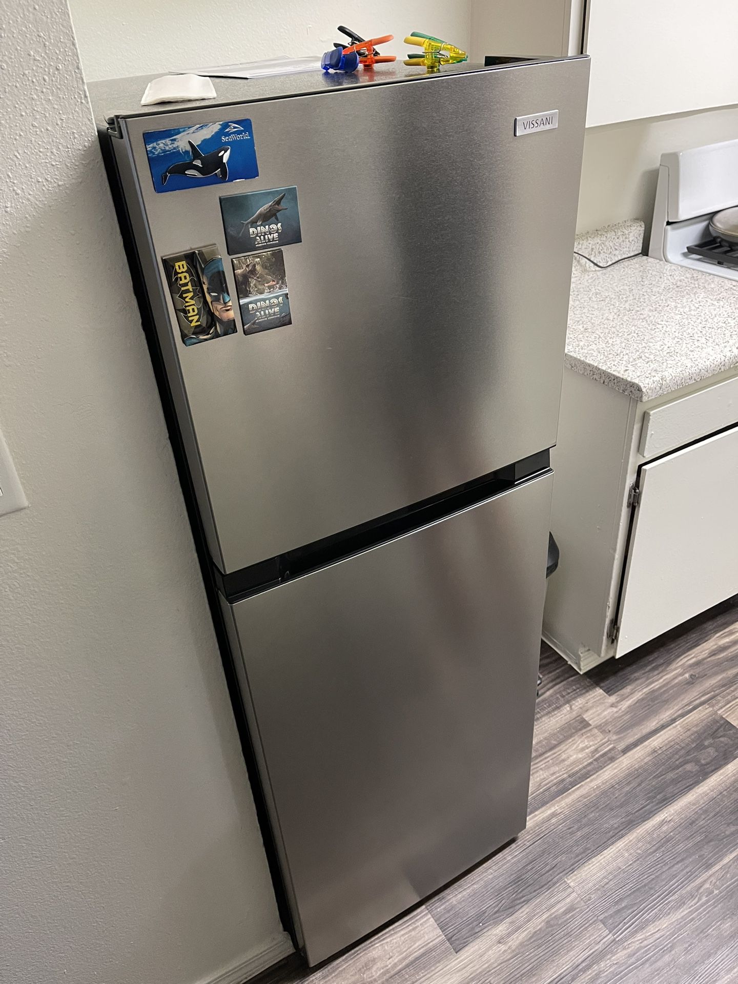 New Stainless Steel Refrigerator 