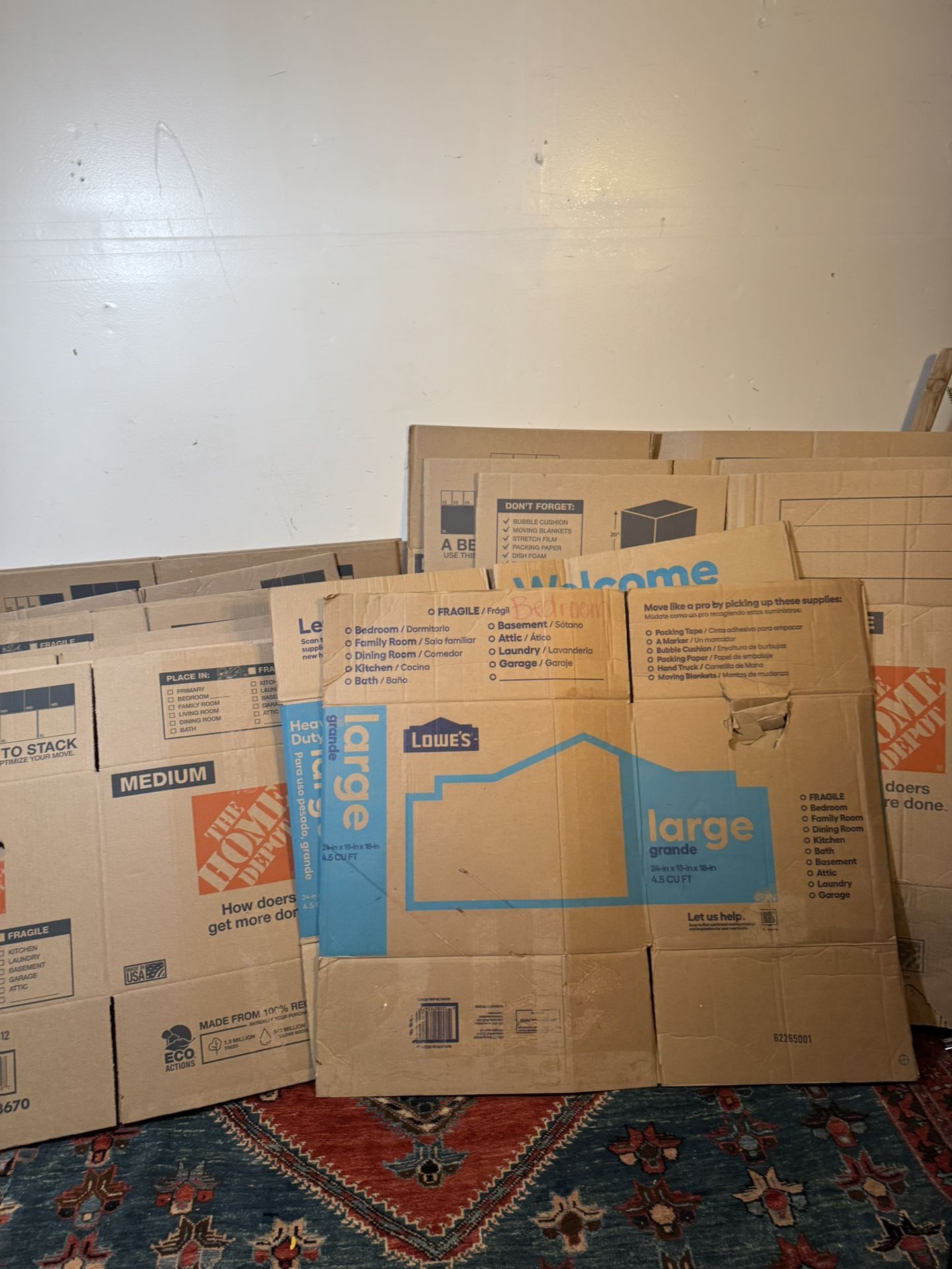 Moving BOXES 3 X-LARGE 2 LARGE 9 MEDIUM 14 COUNTS