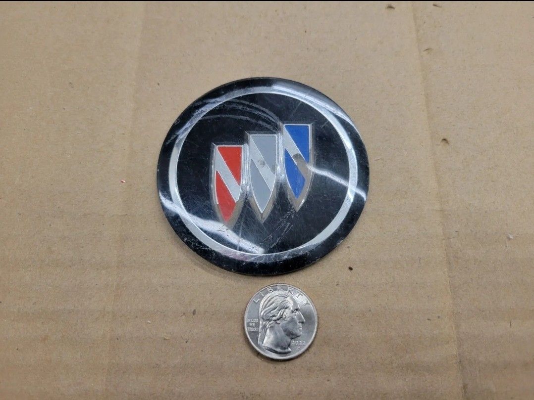 Buick OEM Black 3" Hubcap Wheel Center Hub Cover Emblem Badge Logo