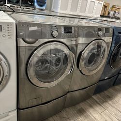 Samsung washer and dryer set electric XL with warranty