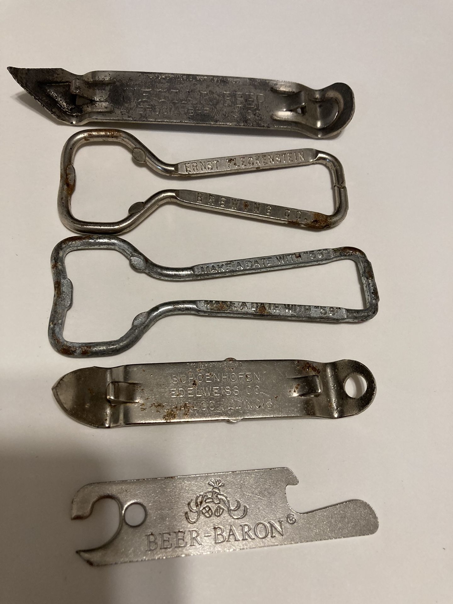 Vintage Beer Bottle Openers