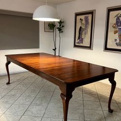 Large Solid Wood Dining Table