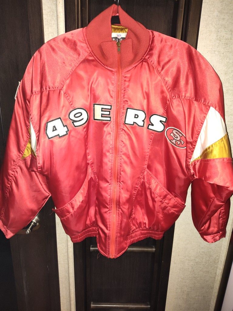 Vintage 49ers Red Satin Jacket