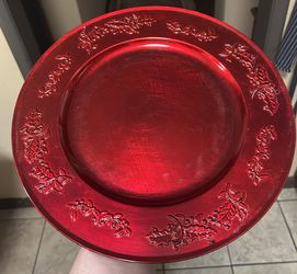 Red Decorative Chargers