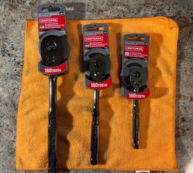 Craftsman 180-Tooth 3-Piece Ratchet Set NEW