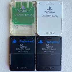 Sony PlayStation Memory Card. PS1. PS2