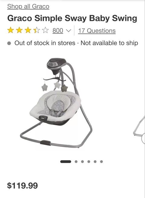 Graco Simple Sway Baby Swing