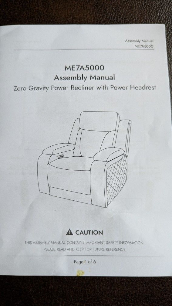 Genuine Leather Power Recliner by Watson & Whitely