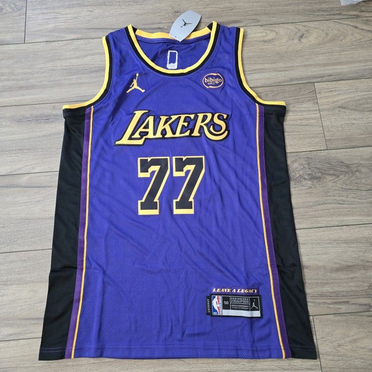 Men’s LA Lakers #77 Luka Doncic New Purple Stitched Jersey , NWT, M To 3XL