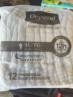 Depend Night Defense Adult Diapers/Incontinence Underwear - XL