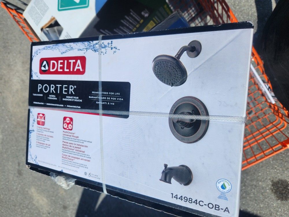 Delta Shower Valve & Brushed Nickel Trim
