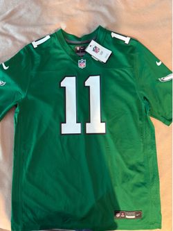 Philadelphia Eagles Authentic AJ Brown Jersey Kelly Green NWT Men’s Large