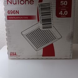 Ventilation Fan Brand NUTONE 696N