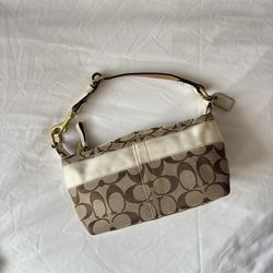 Vintage Coach Signature Canvas Mini Bag