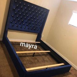 Brand New/ Blue Diamond Bed Frame Cama// Mattress Sold Separately 