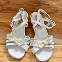 Toddler Rachel Shoes Dress White Sandals Size 1