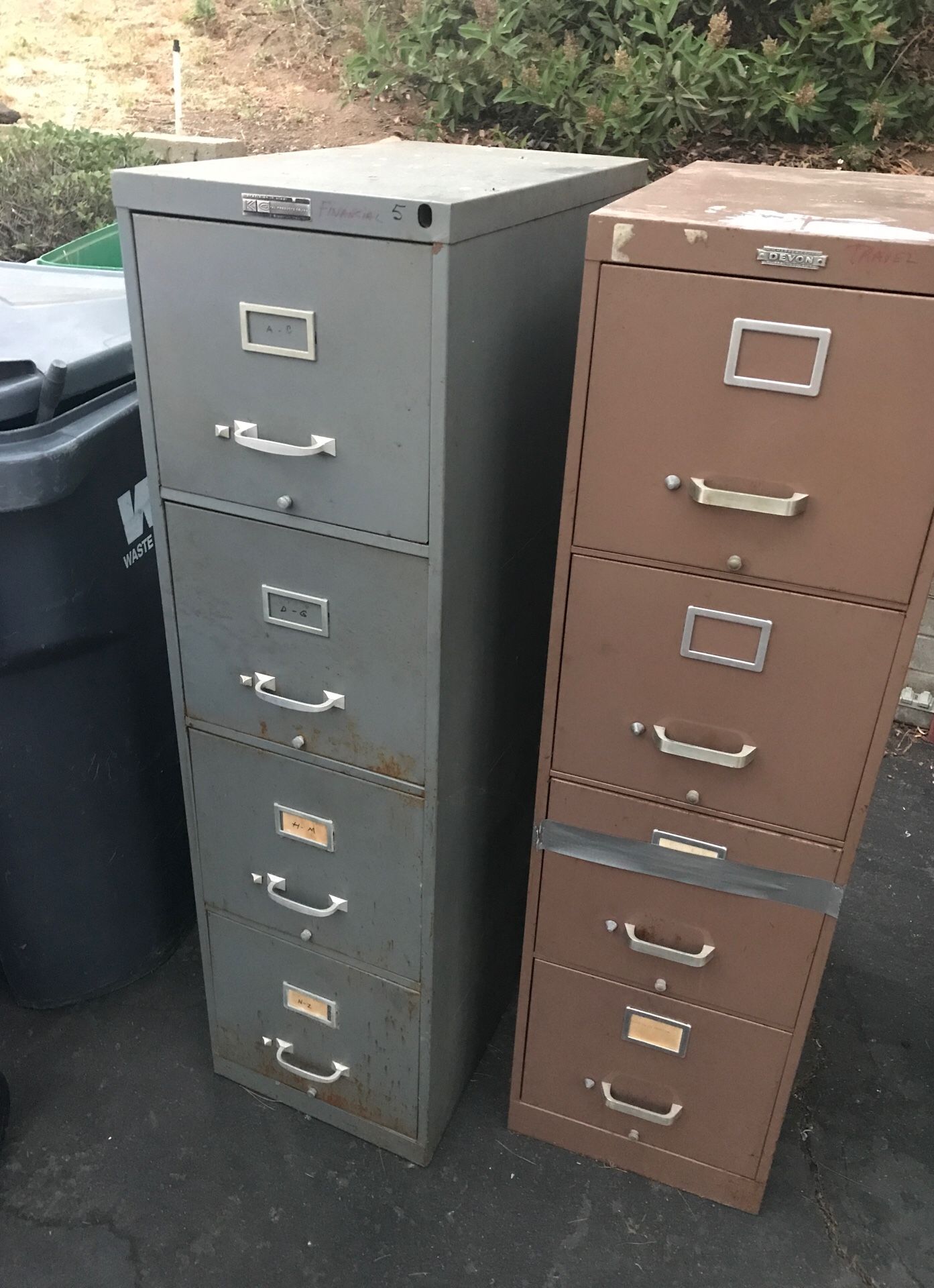 Free filing cabinets