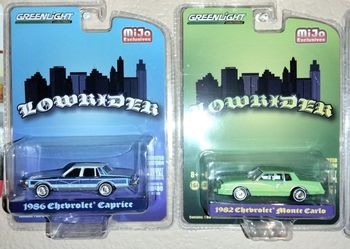 Lowrider 1/64 Green Light Monte Carlo Chevy Caprice Diecast
