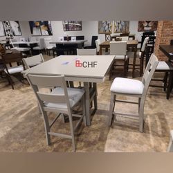 5 Piece Counter Height Dining Table Set  // Limited Time Offer 