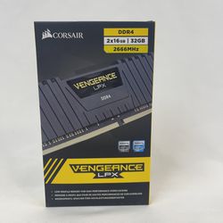 VENGEANCE LPX 32GB (2 x 16GB) DDR4 DRAM 2666MHz C16 Memory Kit - Black