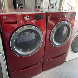 Kenmore front load washer and electric dryer