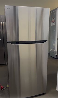 LG 30” Stainless Steel Top-Freezer Refrigerator — $450
