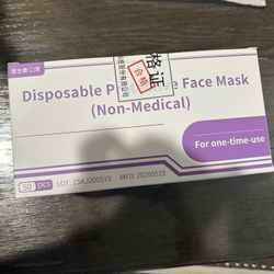 3 layer Disposable Face Masks (per box of 50)