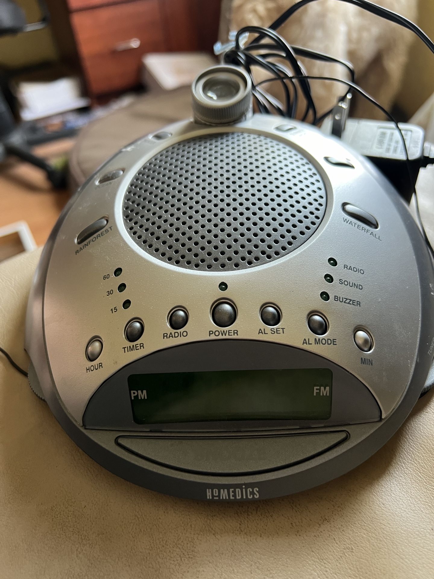 Homedics Sound Spa Alarm Clock Radio Machine